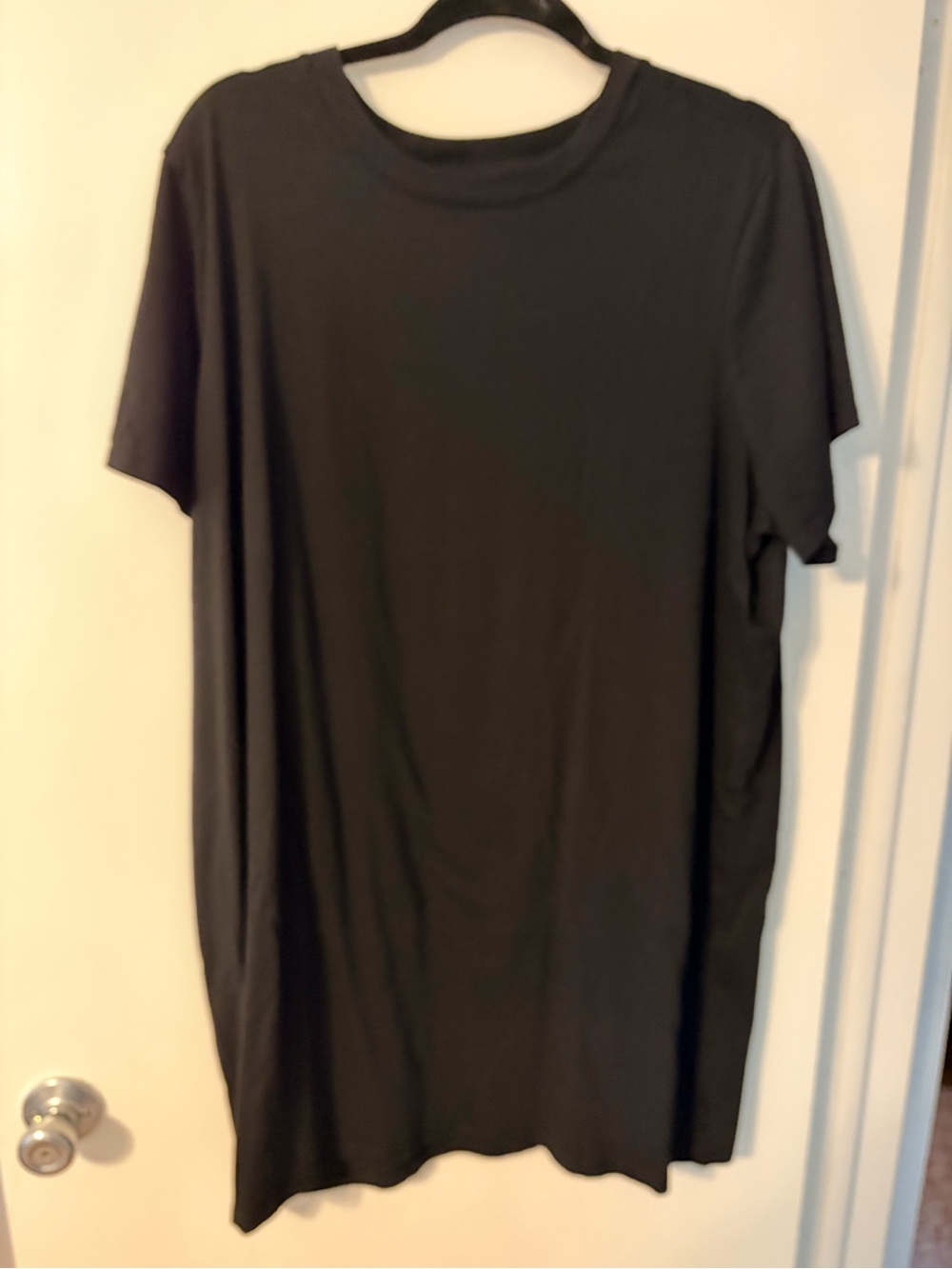 Old Navy Black T-Shirt Dress XXL Short Sleeve Crew Neck